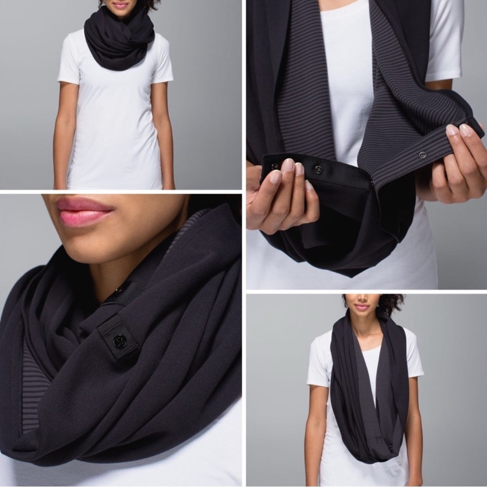 Lululemon Vinyasa Scarf *Rulu black soot/black